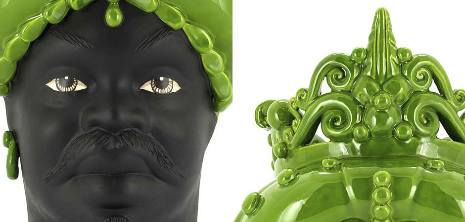 Ваза VASE MORO MAN MED. MAT Green