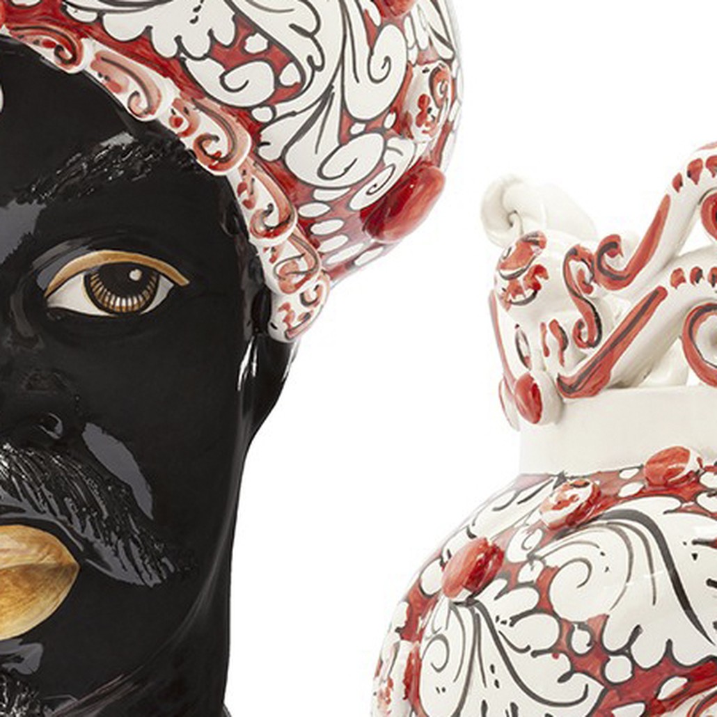 Ваза VASE MORO MAN MEDIUM red