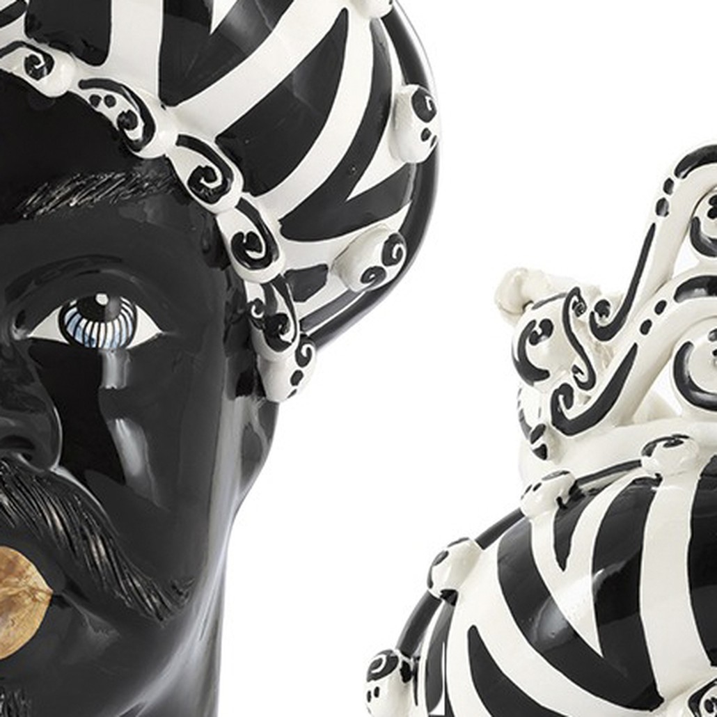 Ваза VASE MORO MAN MEDIUM zebra