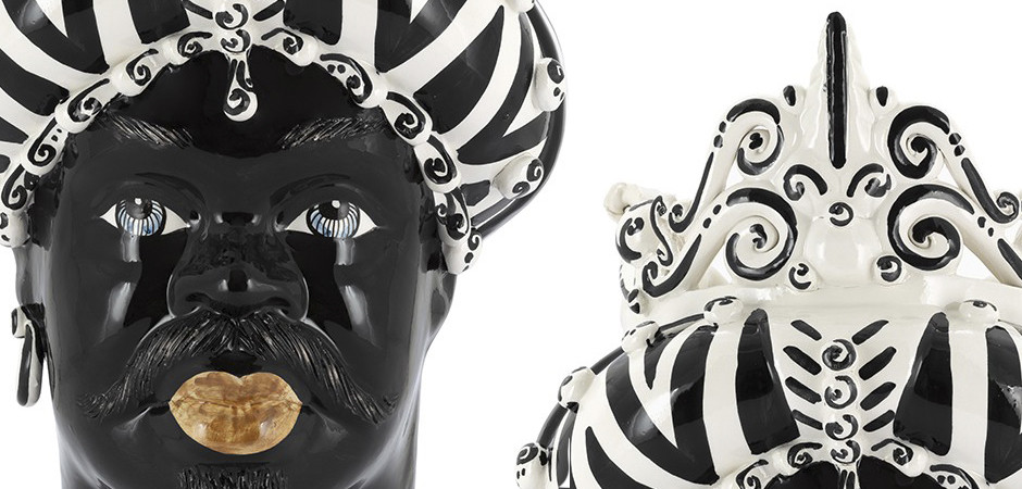 Ваза VASE MORO MAN MEDIUM zebra