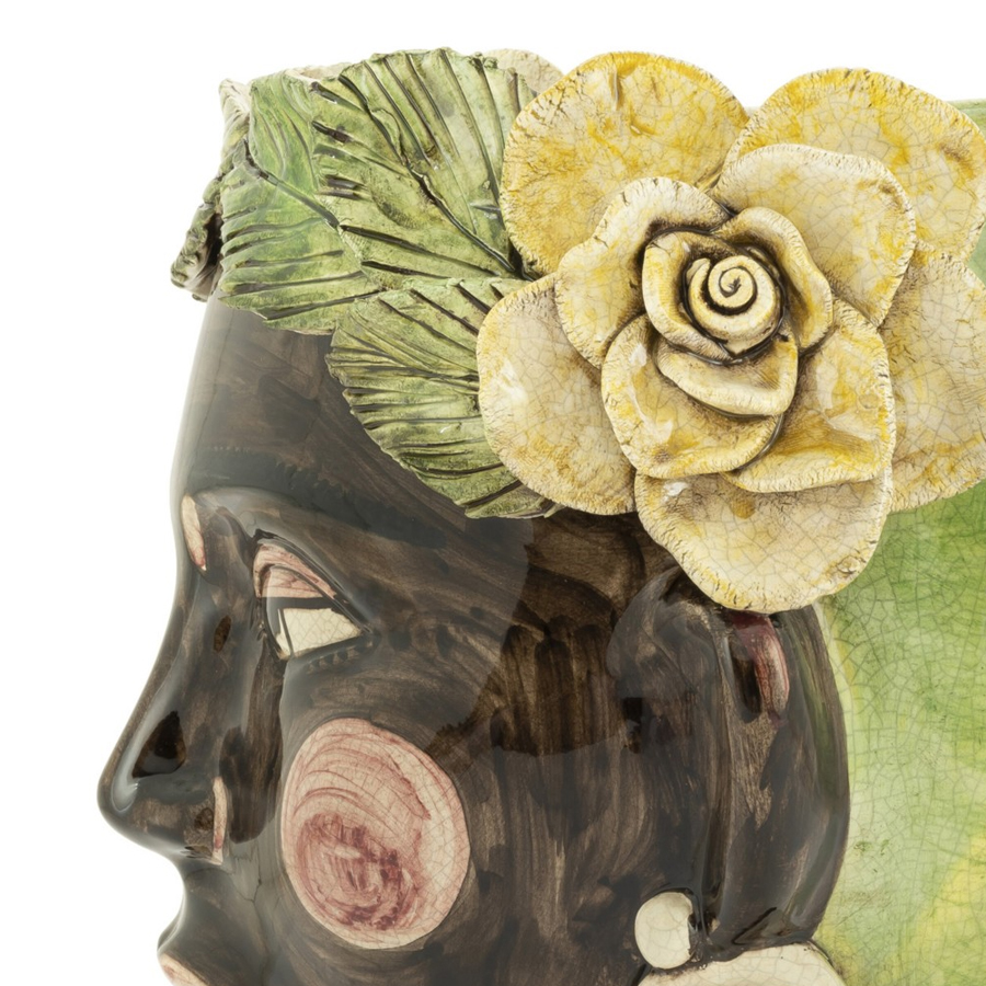 Ваза Vase Selva Moro Head Shiny