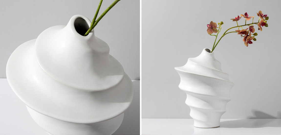 Ваза White Spiral Molecule Collection Vase