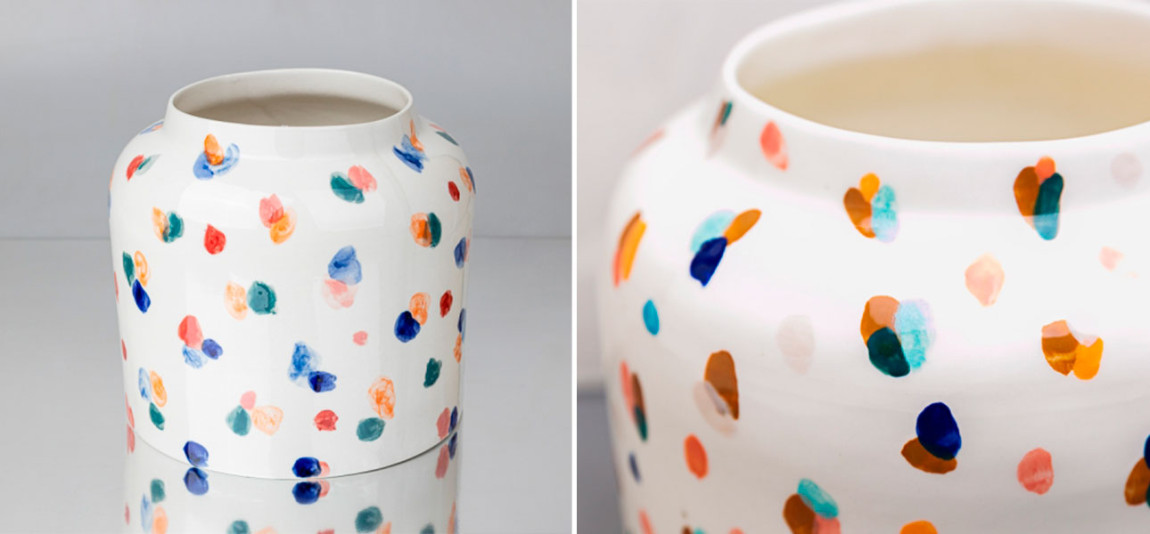 Ваза большой бочонок