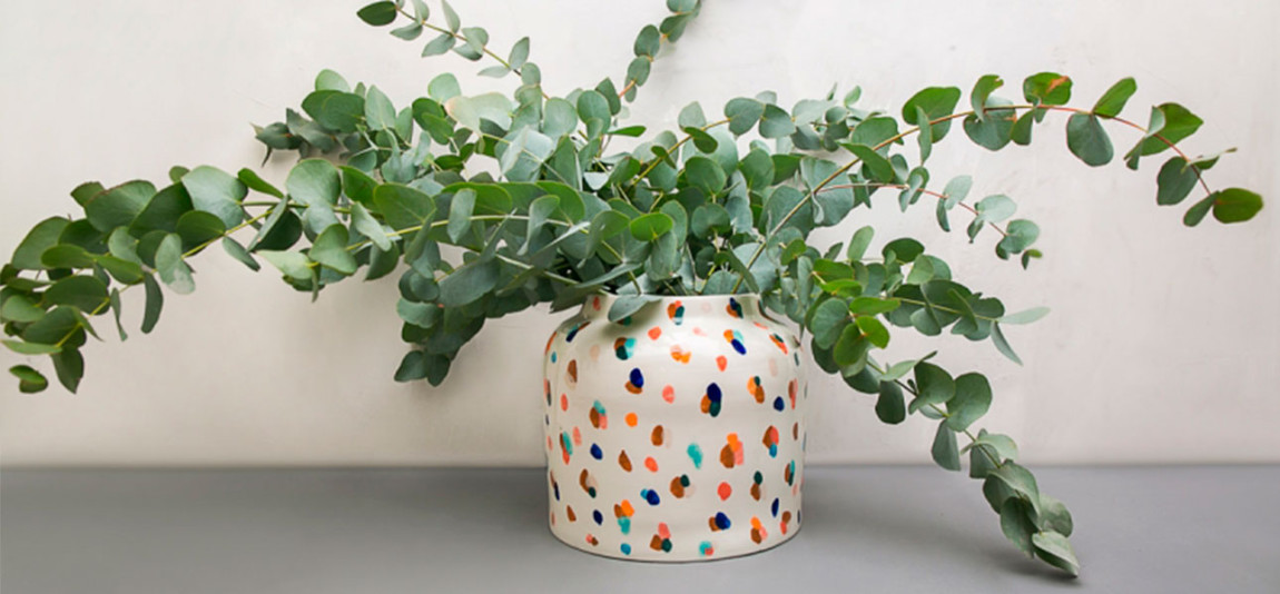 Ваза большой бочонок