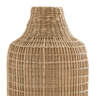 Ваза декоративная из натурального плетеного бамбука Bamboo Decor 32