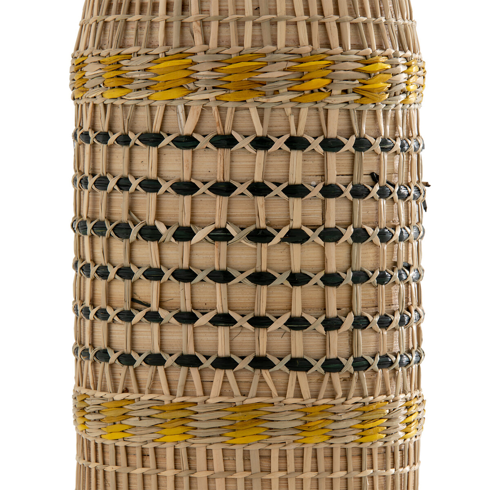 Ваза декоративная из натурального плетеного бамбука Bamboo Decor 42