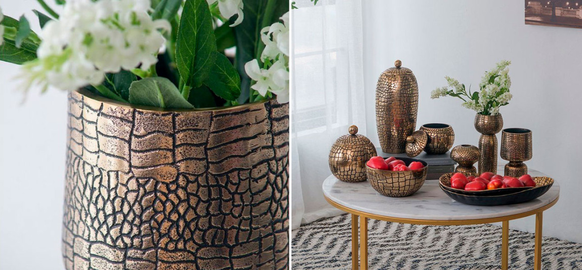 Ваза золото Brandon