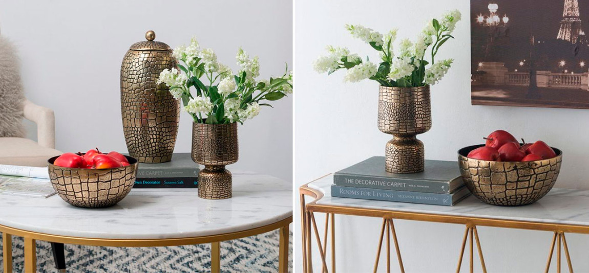 Ваза золото Brandon