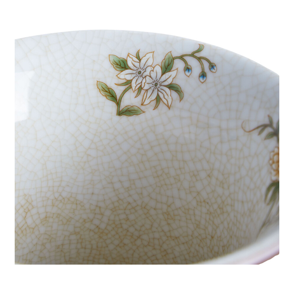 Ваза из голубого фарфора с бронзовыми элементами Blue Garden