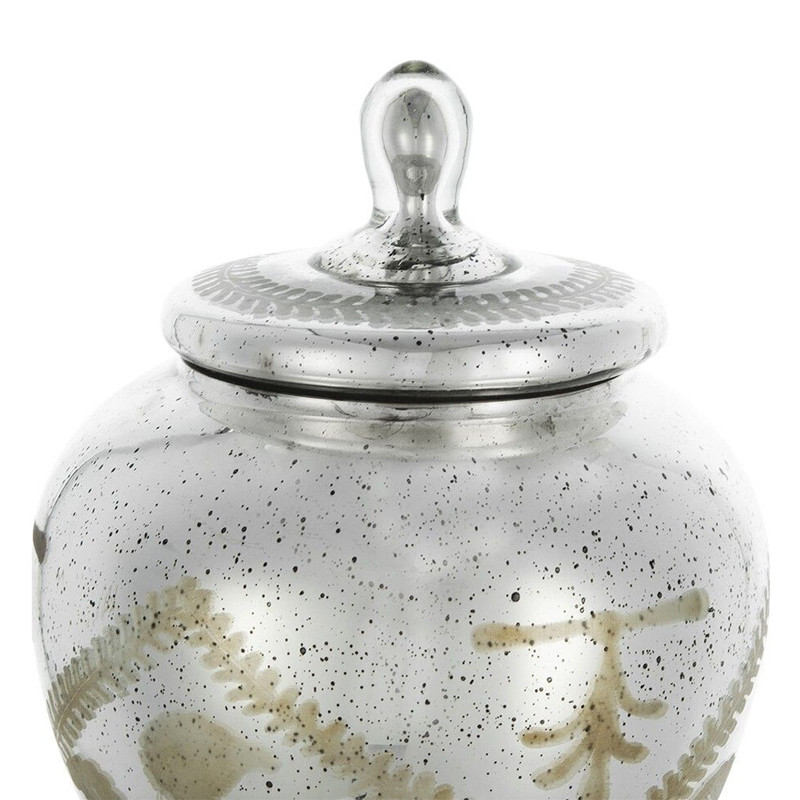 Ваза из стекла с крышкой и декоративными узорами Chinoiserie Ceramics