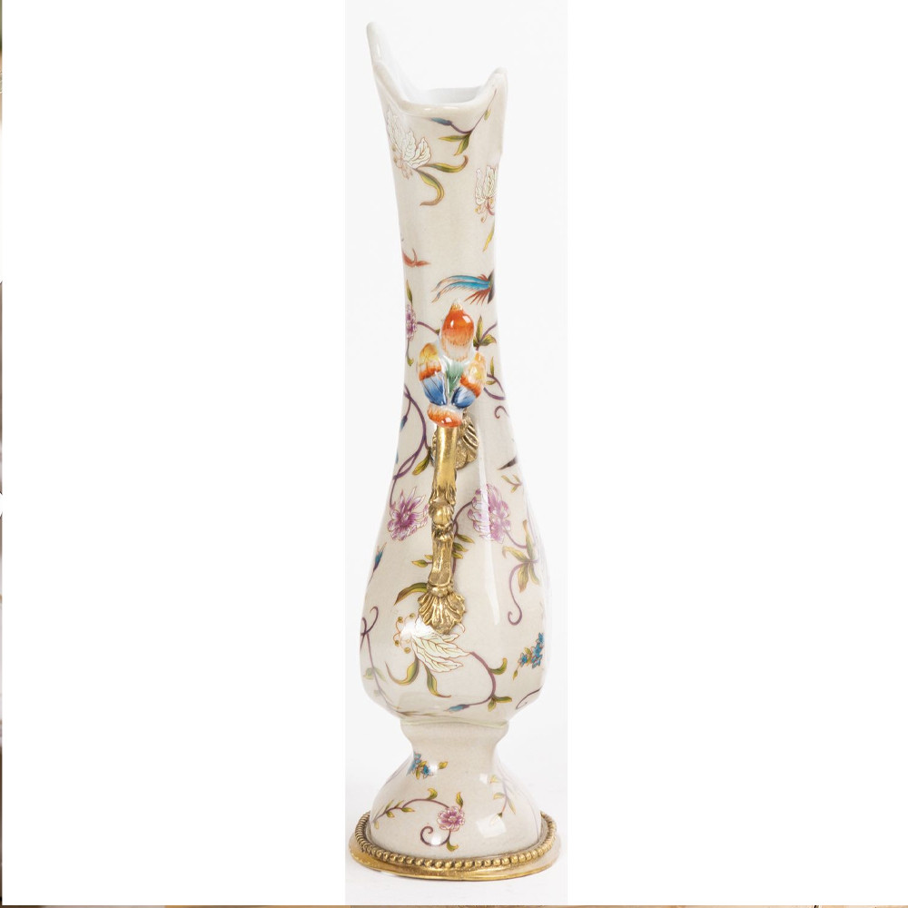 Ваза из фарфора с бронзовыми вставками Eden Garden