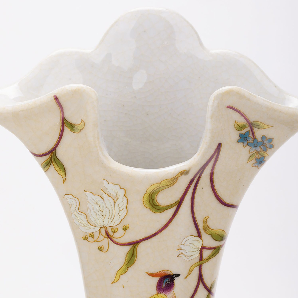 Ваза из фарфора с бронзовыми вставками Eden Garden