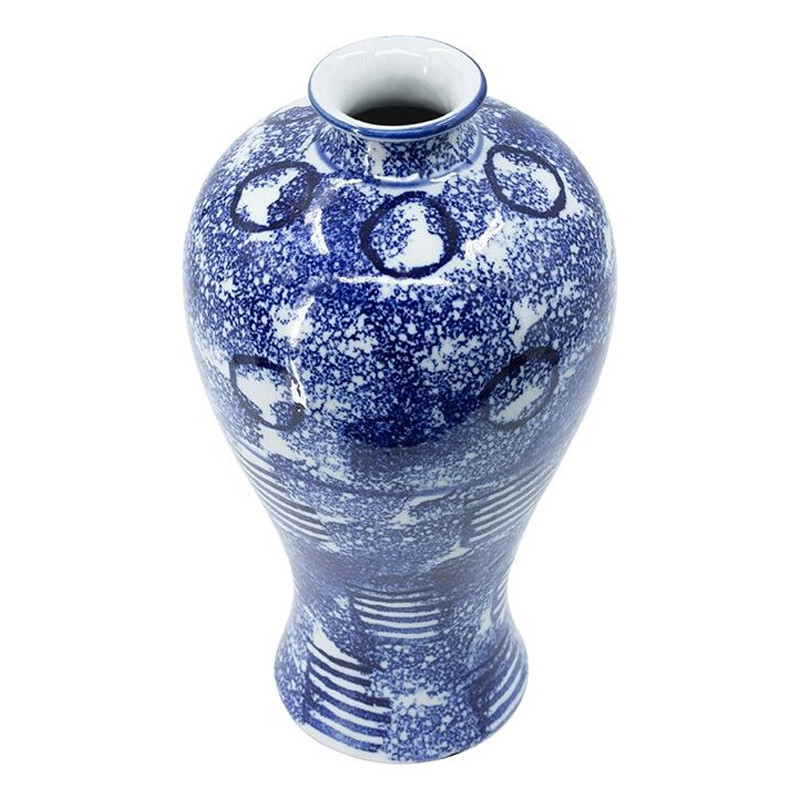 Ваза из фарфора сине-белого цвета Blue & White Ornament