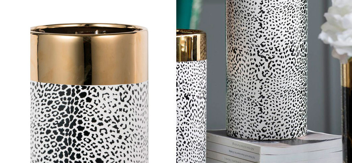 Ваза керамическая расцветка леопард Jodie