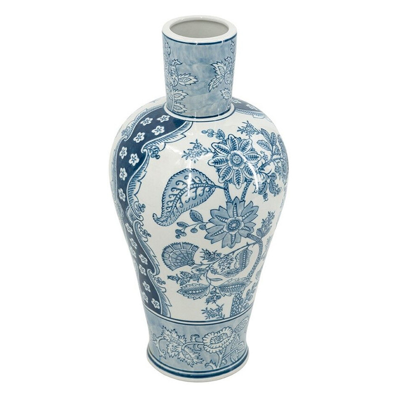 Ваза с голубым цветочным рисунком 43 см Blue & White Ornament