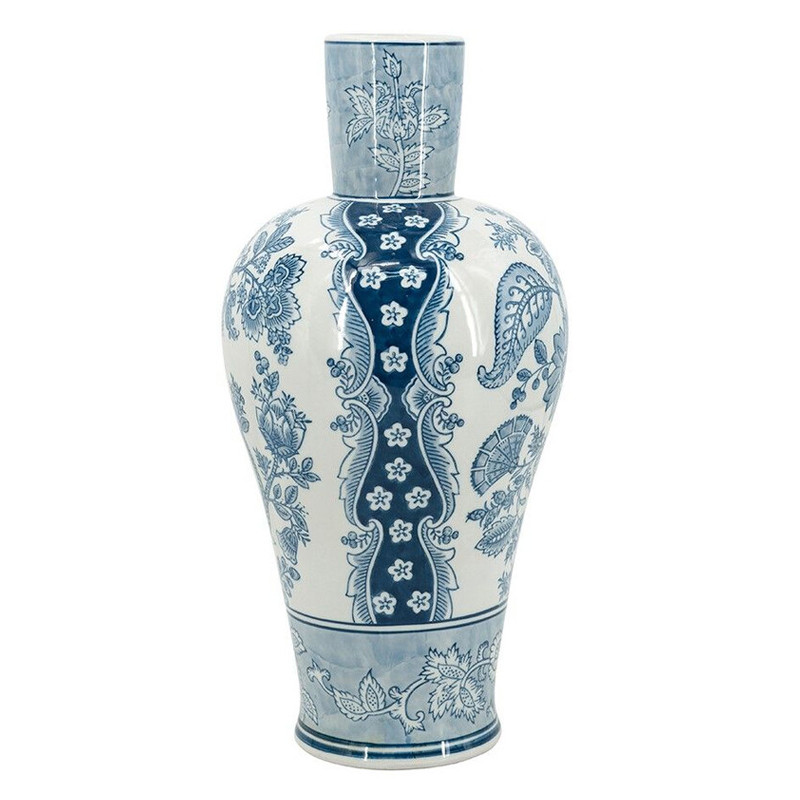 Ваза с голубым цветочным рисунком 43 см Blue & White Ornament