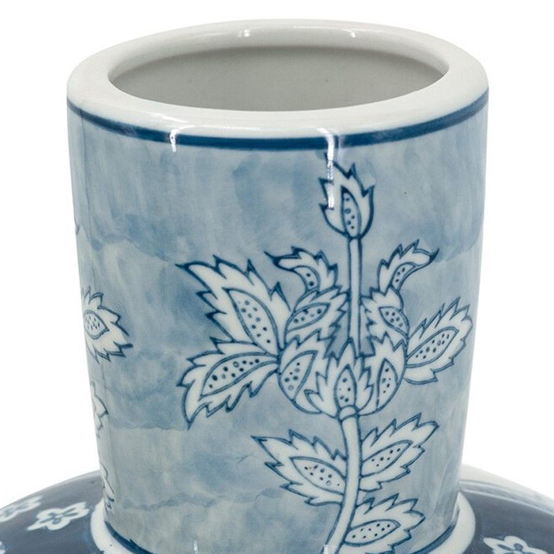 Ваза с голубым цветочным рисунком 43 см Blue & White Ornament