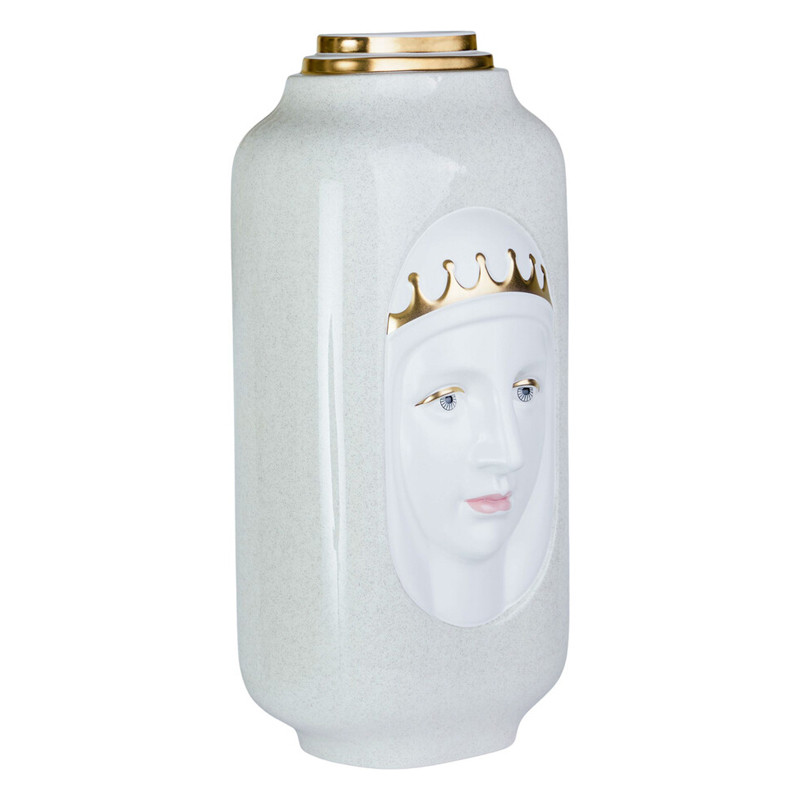 Ваза с золотисто-белыми фрагментами Faces of Imagination