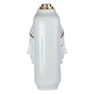 Ваза с золотисто-белыми фрагментами Faces of Imagination