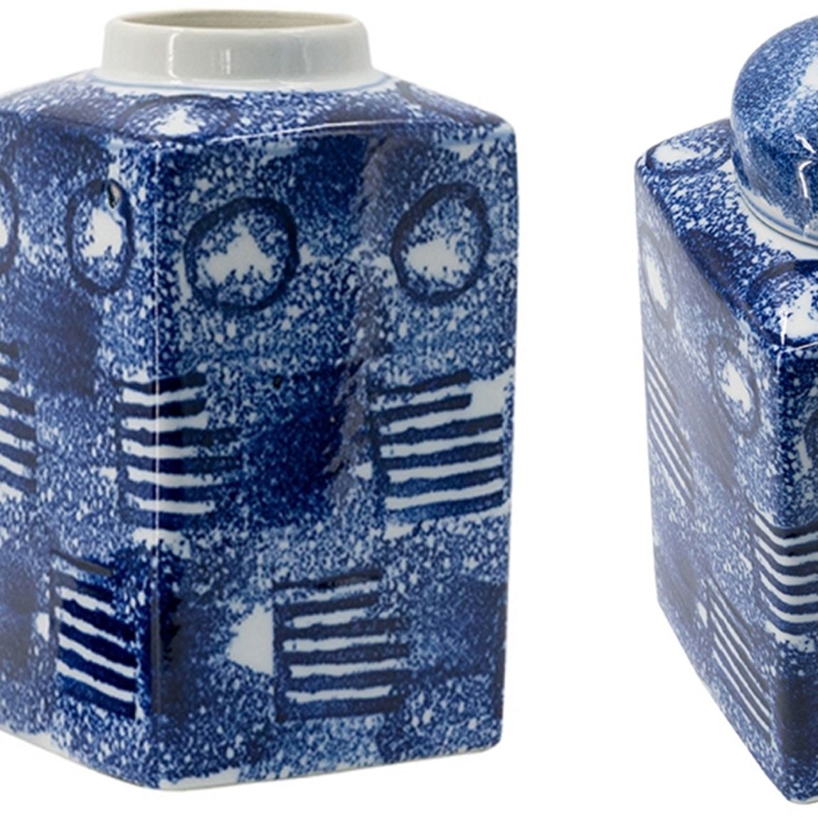 Ваза с крышкой Abstraction Vase square
