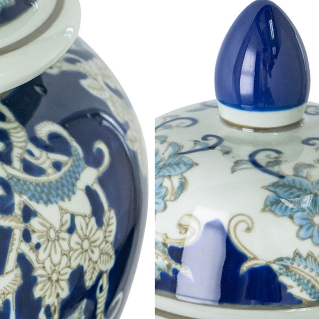 Ваза с крышкой Blue & White Ornament Vase 42