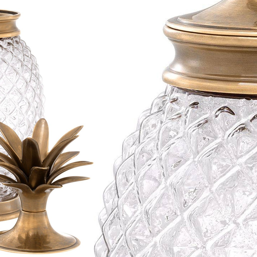 Ваза с крышкой Eichholtz Jar Hayworth brass
