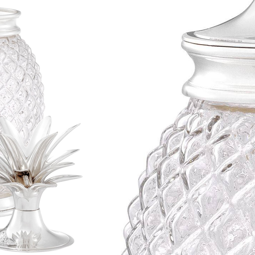 Ваза с крышкой Eichholtz Jar Hayworth silver