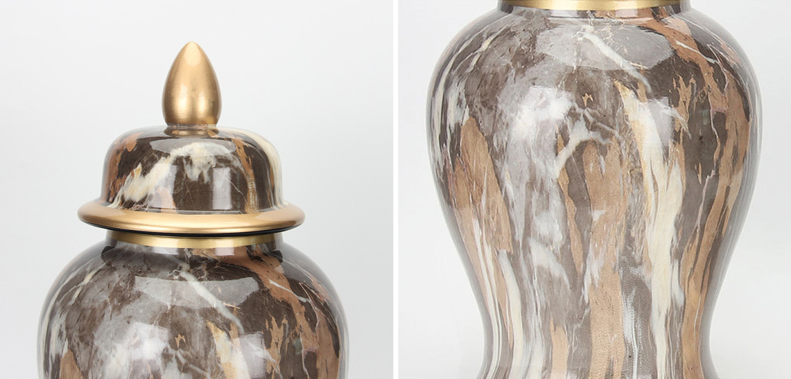 Ваза с крышкой Grey Colored Rainbow Vase