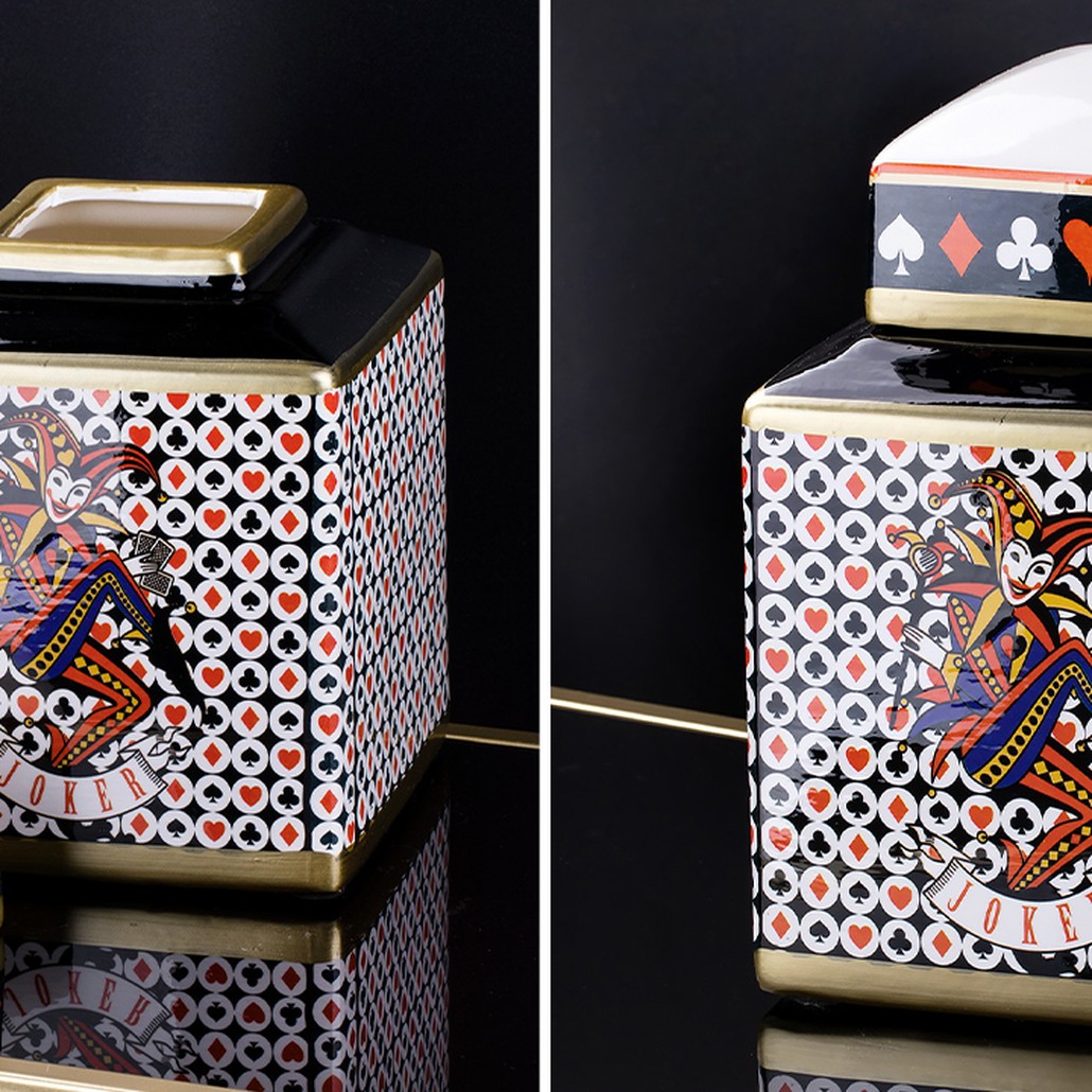 Ваза с крышкой Joker Poker Collection Vase