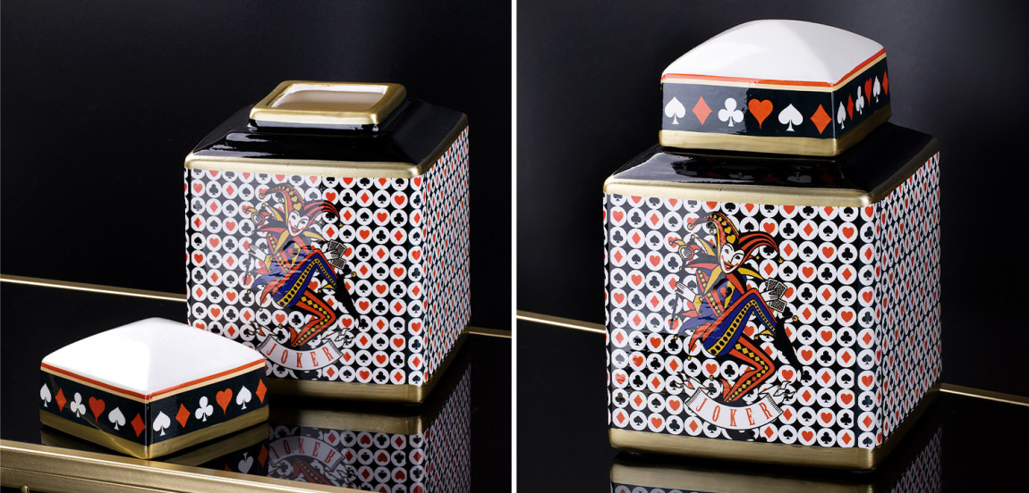 Ваза с крышкой Joker Poker Collection Vase
