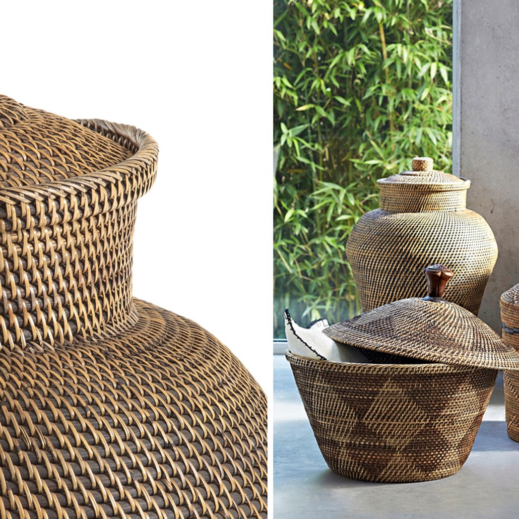 Ваза с крышкой Wicker Vase