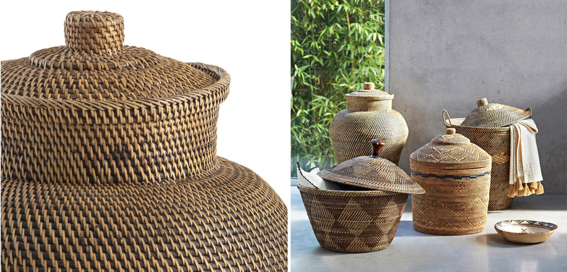 Ваза с крышкой Wicker Vase