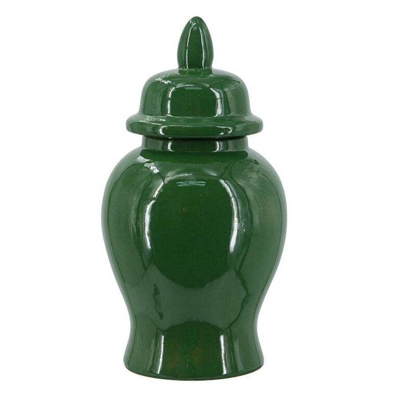 Ваза с крышкой однотонная Высота 31 см Chinoiserie Ceramics