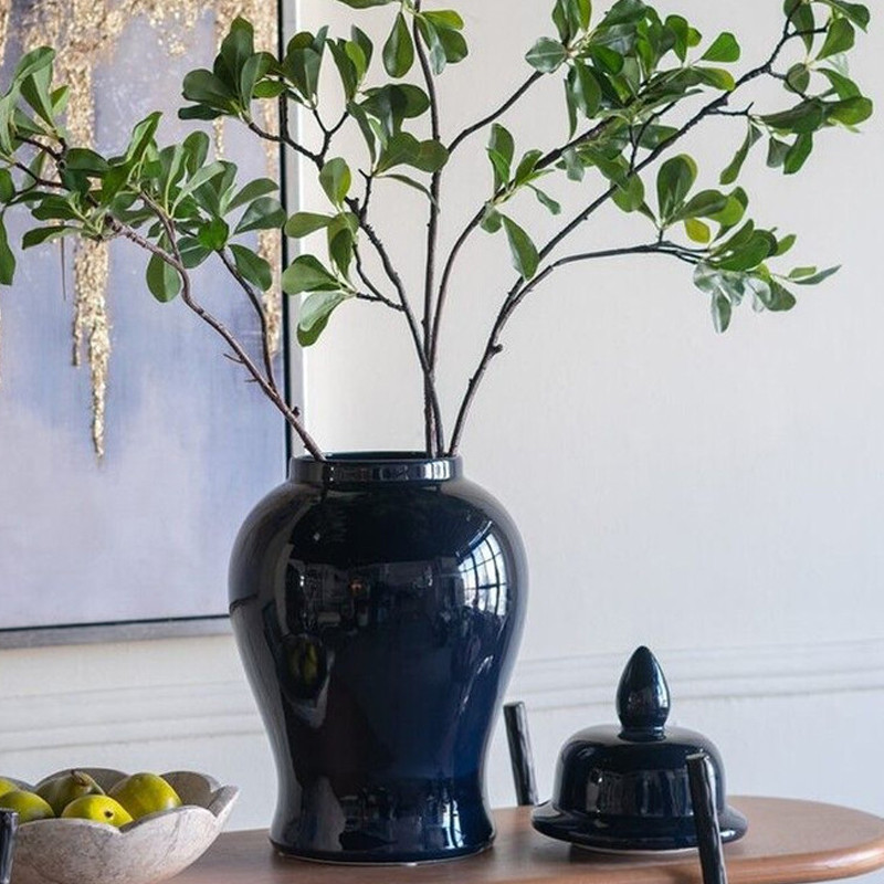 Ваза с крышкой однотонная Высота 48 см Chinoiserie Ceramics