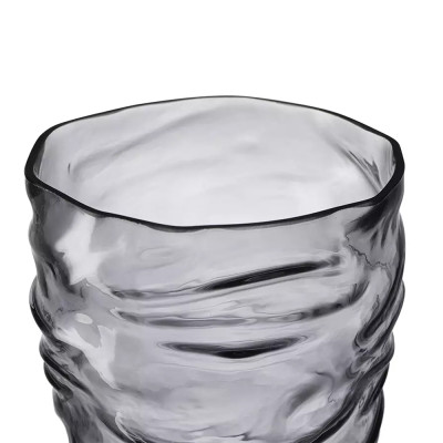 Ваза стеклянная фактурная Crumpled Vase 25,3 см