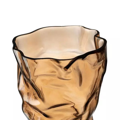 Ваза стеклянная фактурная Crumpled Vase 32 см