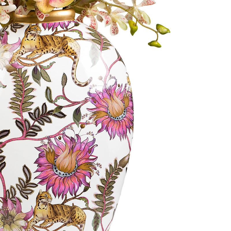 Ваза фарфоровая Leopard Collection