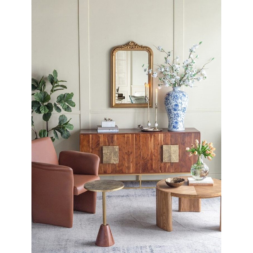 Ваза фарфоровая высокая с синими цветочными мотивами Independence