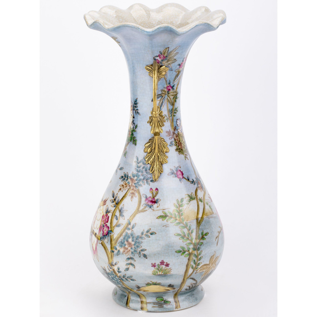 Ваза фарфоровая с попугаями Gaya