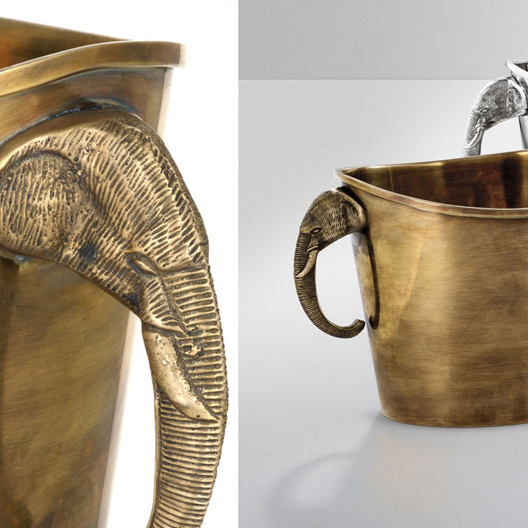 Ведерко для льда Eichholtz WINE COOLER MAHARAJA brass