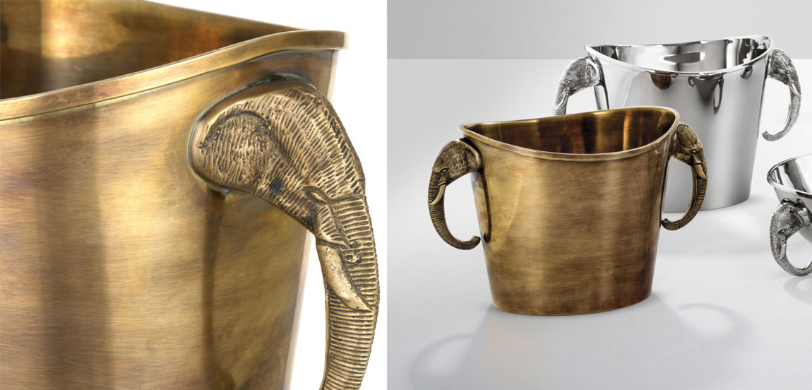 Ведерко для льда Eichholtz WINE COOLER MAHARAJA brass