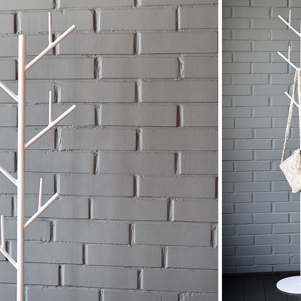 Вешалка Metal Branches Floor Hanger White