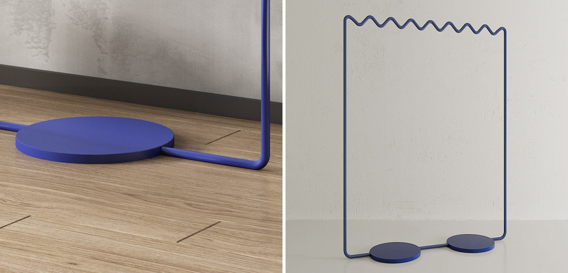 Вешалка Wave-shaped Hanger Rack Blue L