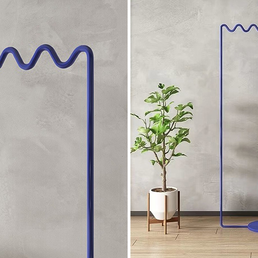 Вешалка Wave-shaped Hanger Rack Blue M