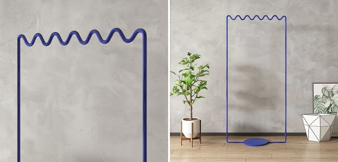 Вешалка Wave-shaped Hanger Rack Blue M