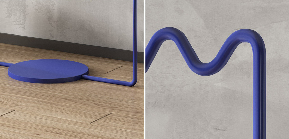 Вешалка Wave-shaped Hanger Rack Blue M