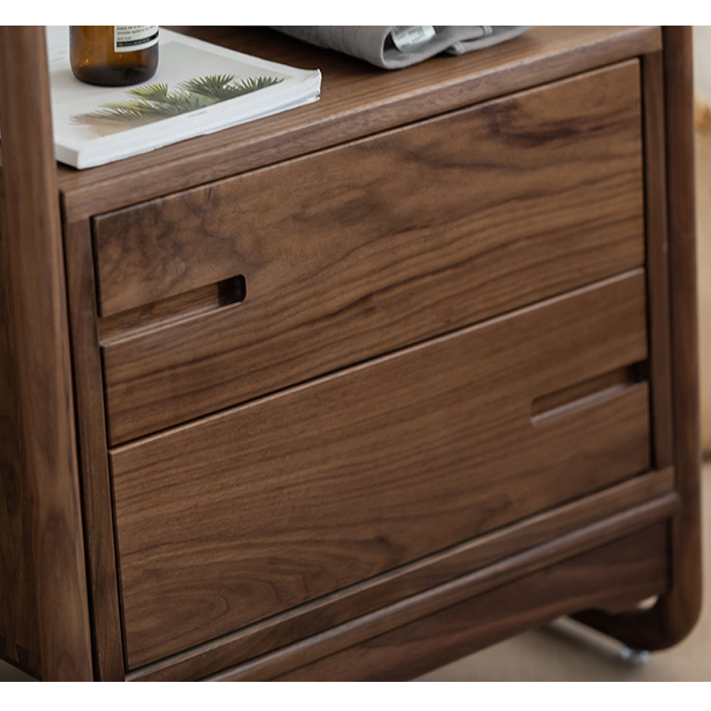 Вешалка деревянная с 2- мя ящиками Moon Walnut Furniture