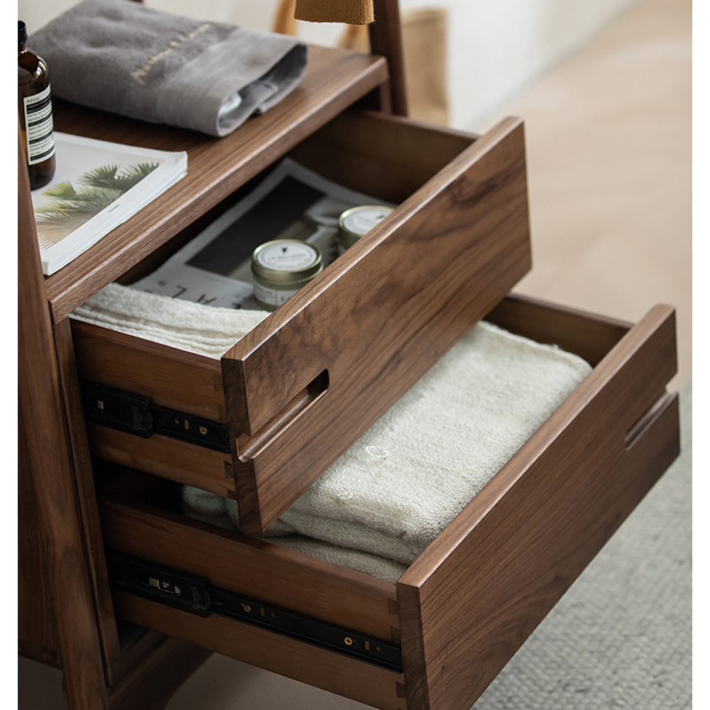 Вешалка деревянная с 2- мя ящиками Moon Walnut Furniture