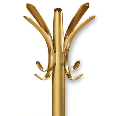 Вешалка золотого цвета с 4-мя крючками из пластика Curves Hangers