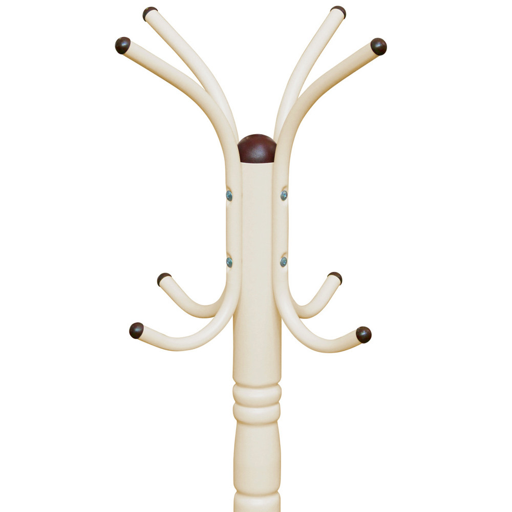 Вешалка напольная бежевая с 4-мя металлическими крючками Noble Branches